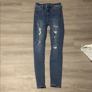 abercrombie and fitch skinny ripped jeans